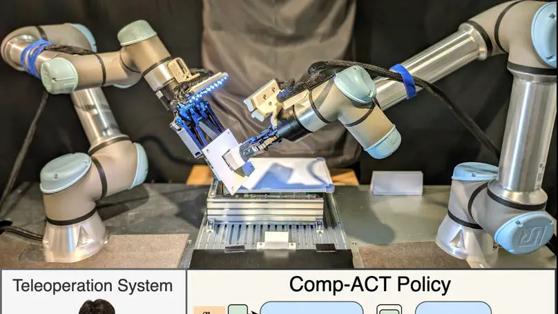 Learning Variable Compliance Control From a Few Demonstrations for Bimanual Robot with Haptic Feedback Teleoperation System